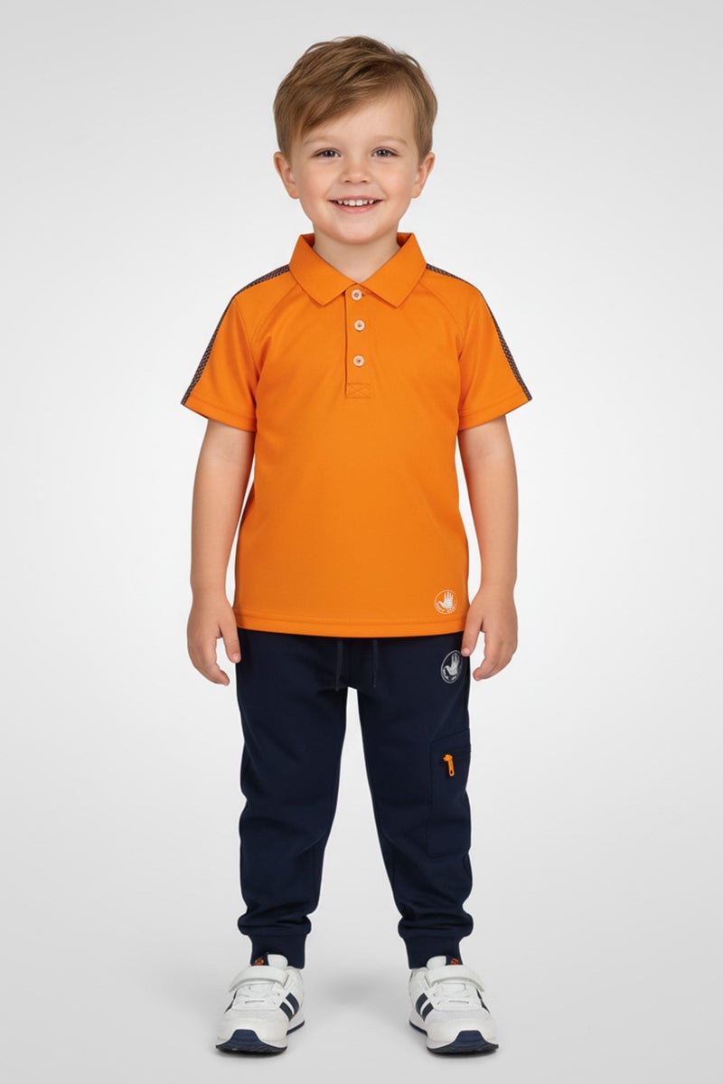 Body Glove Toddlers Boy 2 Pieces Polo Shirt And Pant Set, Multicolor - Image 1